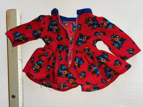 Puppenkleid rot muster mit - muster,