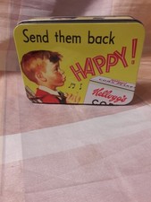 Alte Dose , Blechdose , Kelloggs Corn Flakes , Happy , 14 x 10 x 4 cm selten