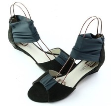 Sandalette Gr. 39 Grau Damen Sommer-Schuhe Freizeitschuhe RPW