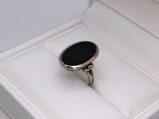333 Gold Ring Onyx Onyxring 8K Gelbgold 4,73 g RG 52 - 16,5 mm 8251