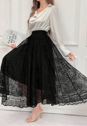 Eleganter spitzen rüschen - spitzen,