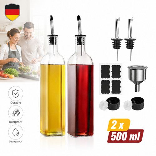 ölflasche 500ml tropffrei - 500ml,