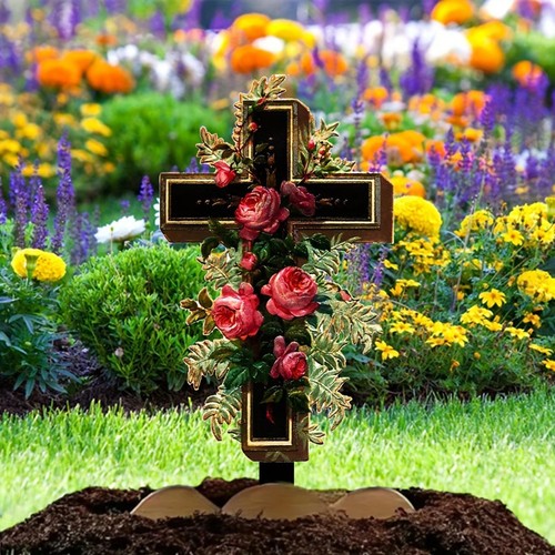Kreuz grabstein dekoration - kreuz,
