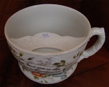 388❚ antike Porzellan Barttasse Spruchtasse von ca. 1900-1900 mit Spruch