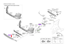Stoßstange Zierleiste hinten