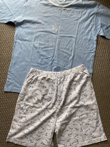 Hellblau weisser pyjama - hellblau,
