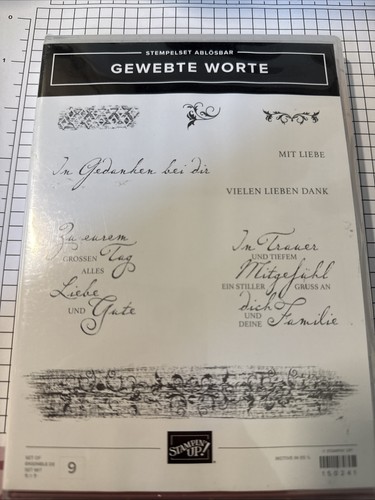 Stampin stempelset gewebte - up,