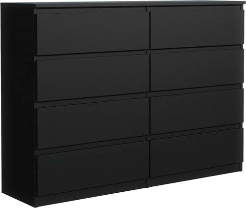 Kommode schwarz matt mit - mit, 8