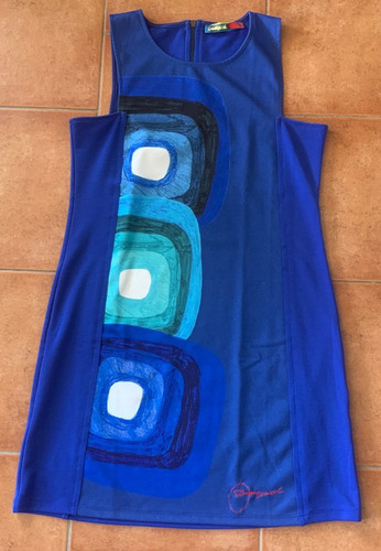 Desigual etuikleid blau - desigual,