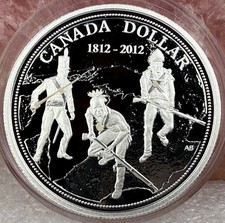 Kanada 1 Dollar 2012 Silber PP Krieg von 1812 0,999 Silber