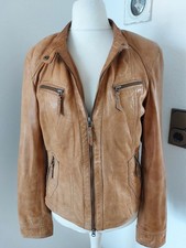 Lederjacke Damenjacke Phillip Hardy braun cognac Gr. 40 Lammnappa