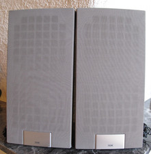 TCM Tchibo Regalboxen Lautsprecher silber Paar 4 Ohm #98982 für Küche, Büro etc.