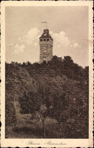 Plauen vogtland turm - ak,
