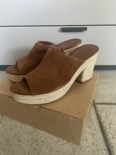 MANGO Braun Leder Jute
