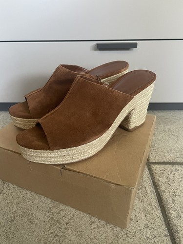 Mango braun leder jute - braun,