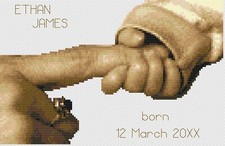 Kreuzstich Geburt Sampler Set