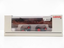 (RAP288) Märklin 46948 Flachwagen mit Bulldog Traktoren beladen der DB, AC, H...