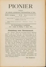 Pioner. Organ der schweiz