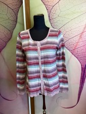 Sorgenfri Sylt Feinstrick Jacke GR M Cotton / Leinen neu 