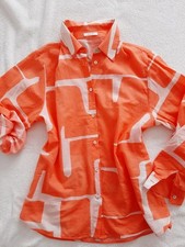 Comma Bluse Baumwolle Orange Koralle 40