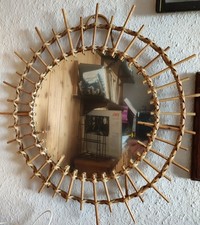 Wandspiegel rund alt - , 70iger