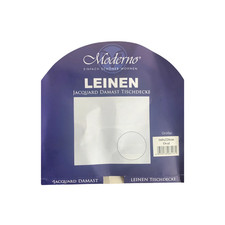 Tischdecke Stoff Damast Leinen-Optik Jacquard mit Fleckschutz oval 160x220 cm