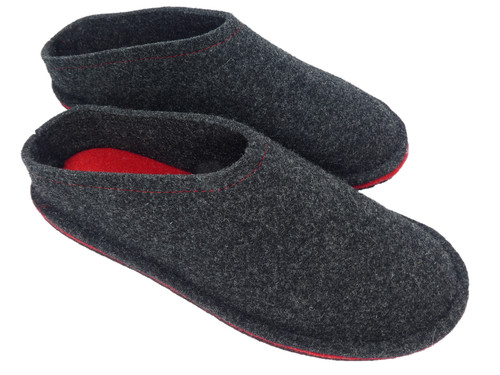 Barfußschuh aus wollfilz - aus,