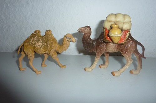 Krippenfiguren kamele plastik - krippenfiguren,