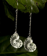 Lange Ohrringe Bergkristall Silber 925