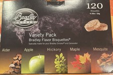 Bradley 5 Variationen Aromen Bisquetten, 120 Stück, Räucherholz