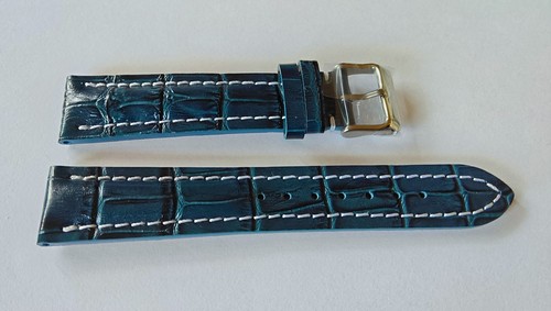 Kalbsleder uhrenarmband blau - uhrenarmband,