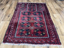 Schöner Handgeknüpfter Perser Orientteppich Afghan Esari Art Deco Tapis 135x90cm