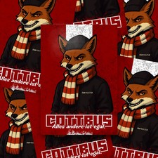 100x Cottbus Aufkleber/