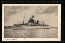 S.S. Flandria, Passagierschiff, Ansichtskarte 