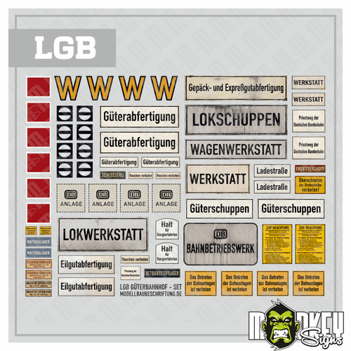 Lgb güterbahnhof set - güterbahnhof, 1:22,5