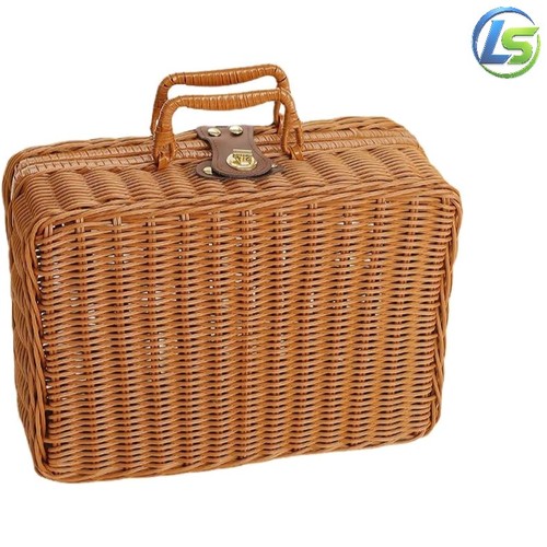 Weiden picknickkorb retro - picknickkorb,,