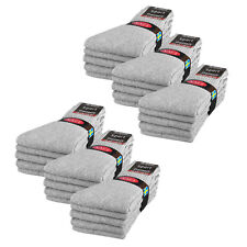 10 bis 100 Paar Tennissocken Grau Sportsocken Herren Damen Socken Baumwolle