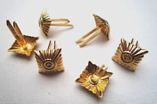 6x Bundeswehr Dienstgrad Stern  GOLD 21mm Rangabzeichen Schulterklappen General