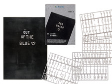 Buchstabentafel Letterboard Memoboard Stecktafel Steckbrett 366Buchstaben Zahlen