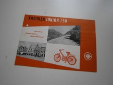 Kreidler Junior J 50, Originaler Moped, Motorrad Prospekt von 1954