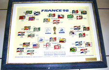 Fussball WM 1998-France-PIN RAHMEN-LE:174/300-34 PINS-Manufaktur:Arthus Bertrand