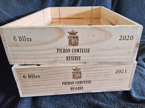 Set 6er holzkiste weinkiste - set,