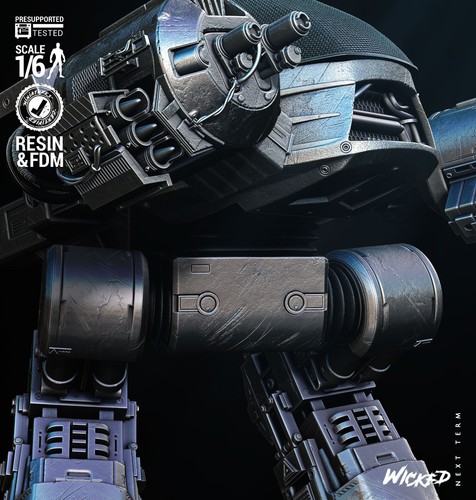 Ed209 robocop 4 1 24 - ed209,, 1/4-1/24