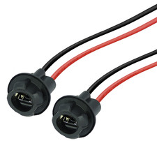 2x W5W T10 Stecker Fassung Standlicht Parklicht Sockel Glassockel Stecksockel