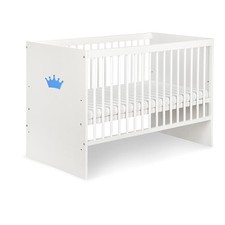 Babybett 120x60 Weiß blaue