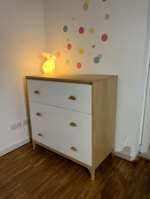 Kinderkommode /Wickelkommode von Verbaudet Birkenholzfurnir/weiß