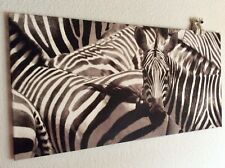 Leinwandbild Kunstdruck Fotodruck Luxurious Zebra 100x50x3 cm