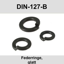 DIN 127 M18 Federringe Blank