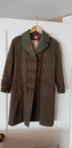 Girls oilily vintage pea coat - pea,