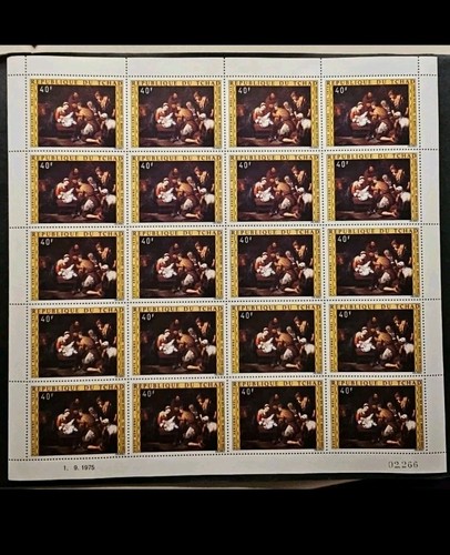 Briefmarke tschad blättchen - tschad, 4